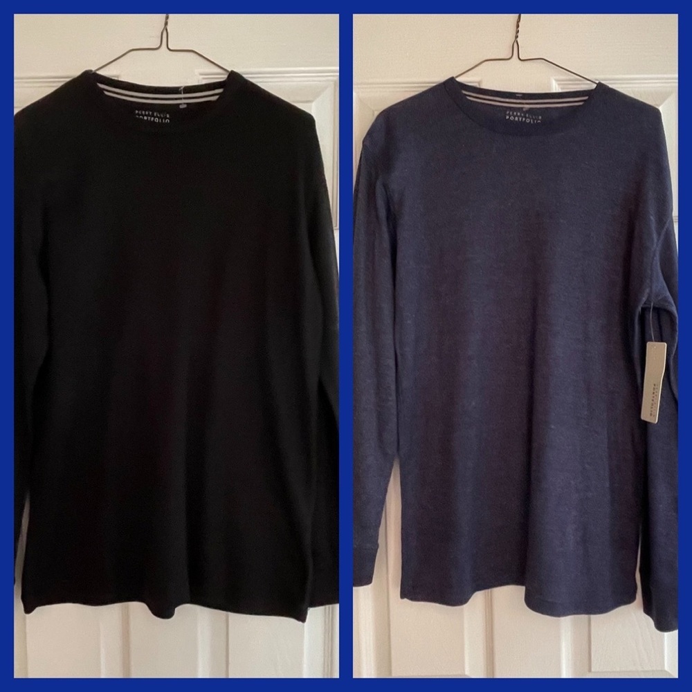 Perry Ellis Portfolio men’s lightweight thermal shirts size medium (for both) m